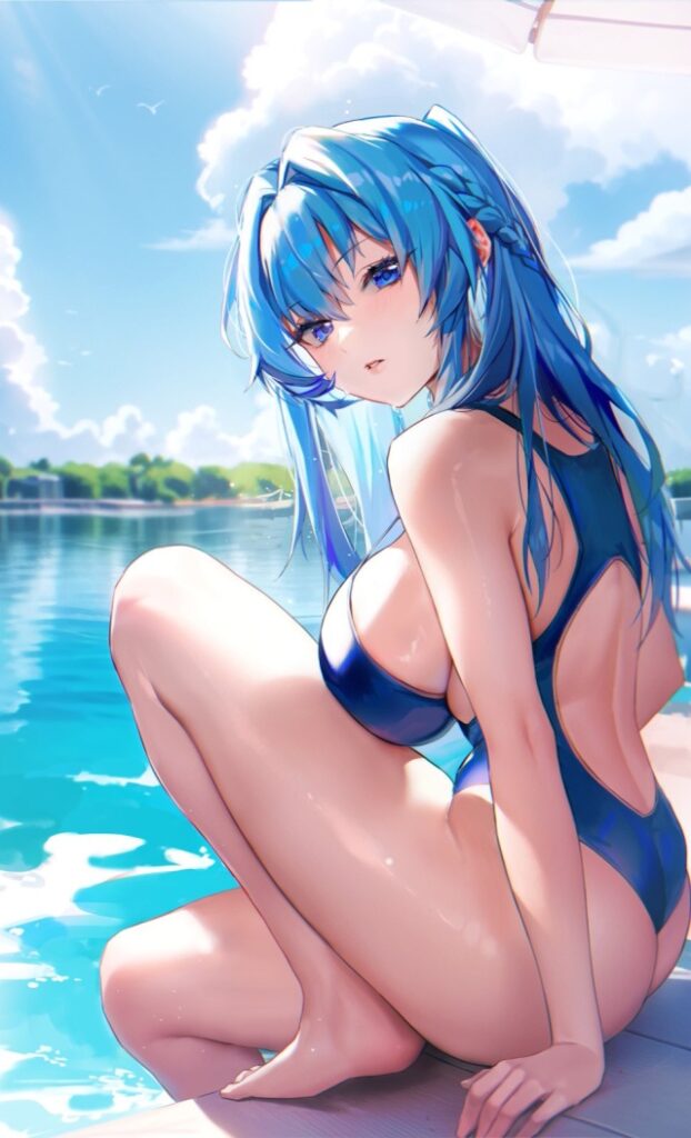 【※勃起不可避】競泳水着の美少女画像がヤバスギクンwwwwwwwwww【二次画像】