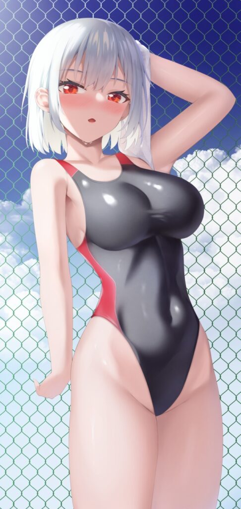【※勃起不可避】競泳水着の美少女画像がヤバスギクンwwwwwwwwww【二次画像】