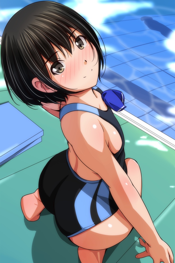 【※勃起不可避】競泳水着の美少女画像がヤバスギクンwwwwwwwwww【二次画像】