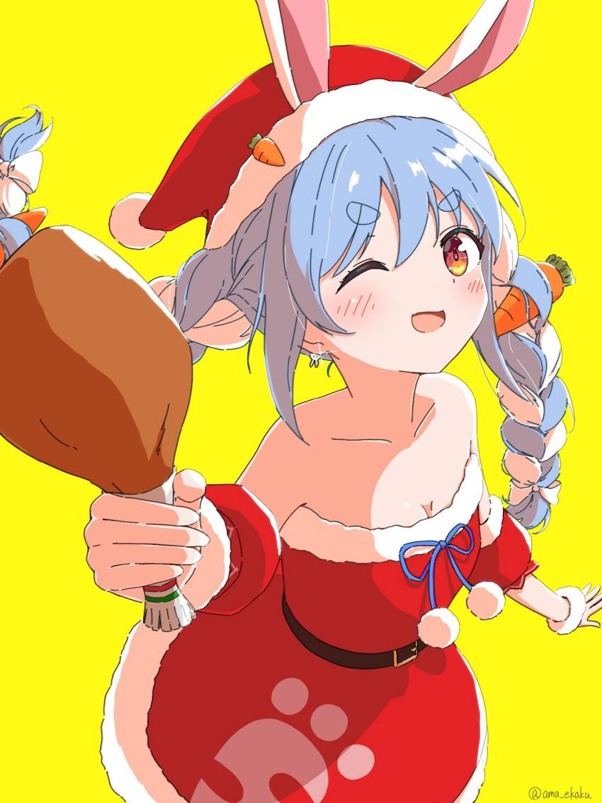 サンタの可愛い二次元画像。