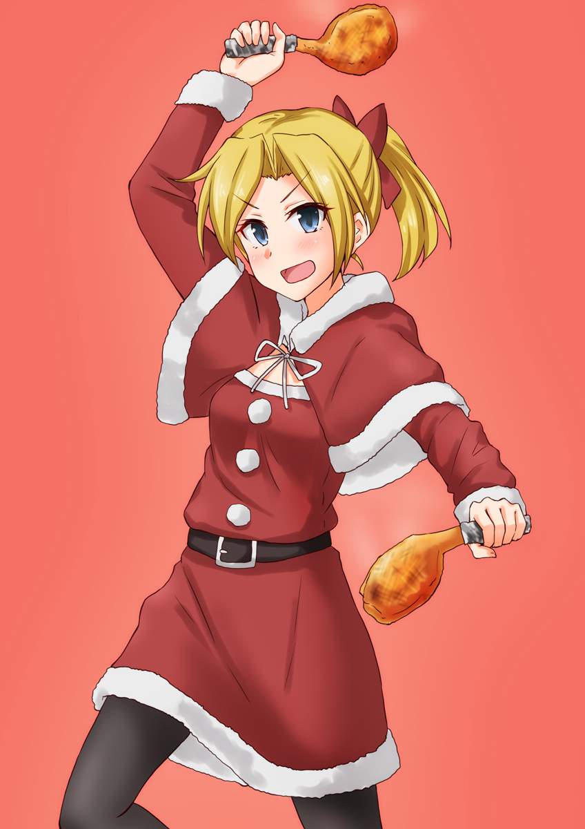 サンタの可愛い二次元画像。