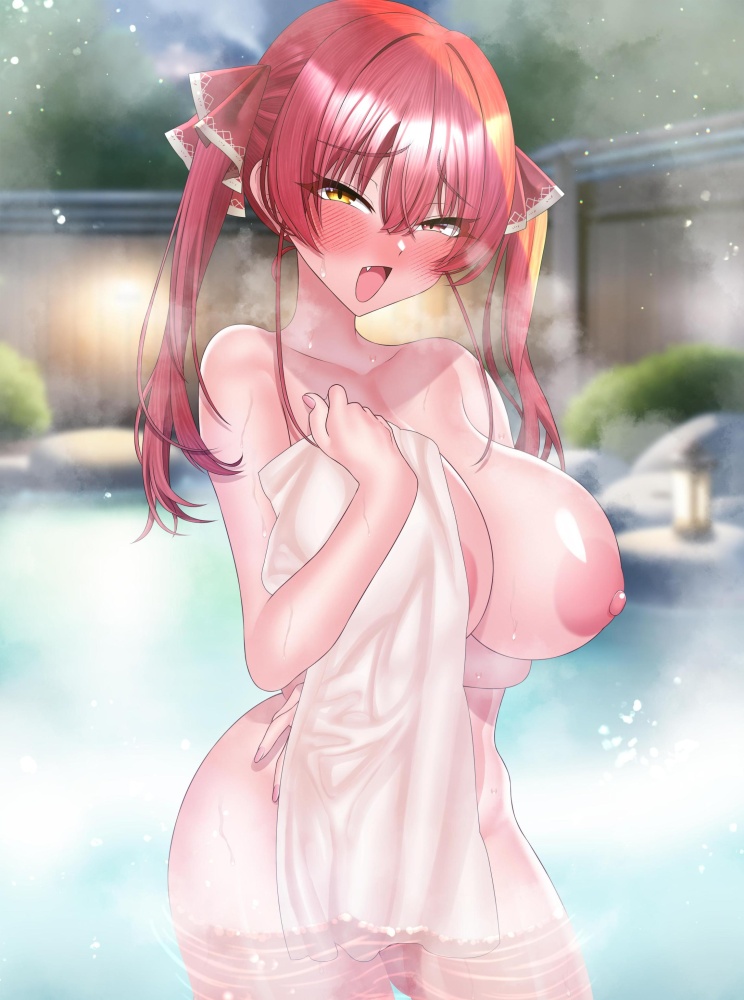 温泉の二次エロ画像で!