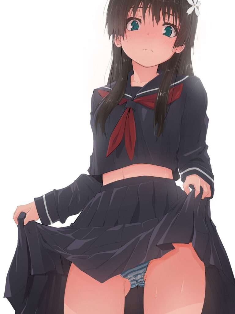 即ヌキ！ぐうシコな「たくし上げ」系激レア画像ｗｗｗ【エロ画像】