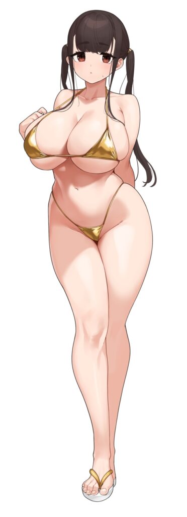 ビキニの二次元エロ画像。