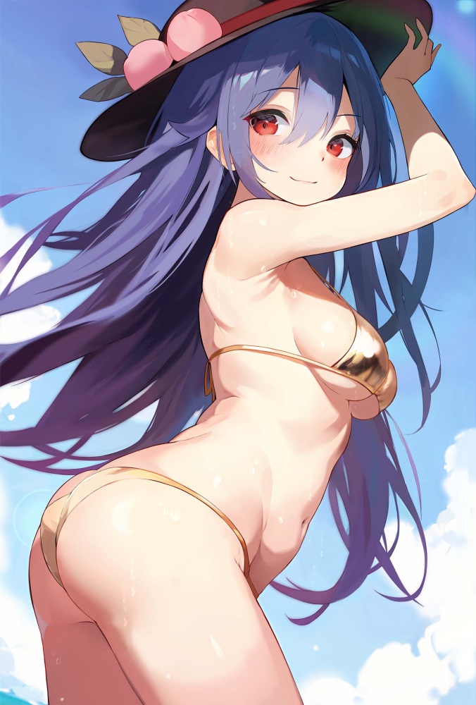 ビキニの二次元エロ画像。
