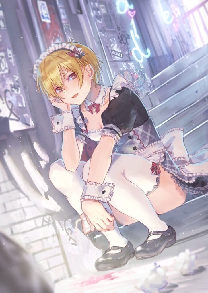 メイドのエロ画像をアップ!