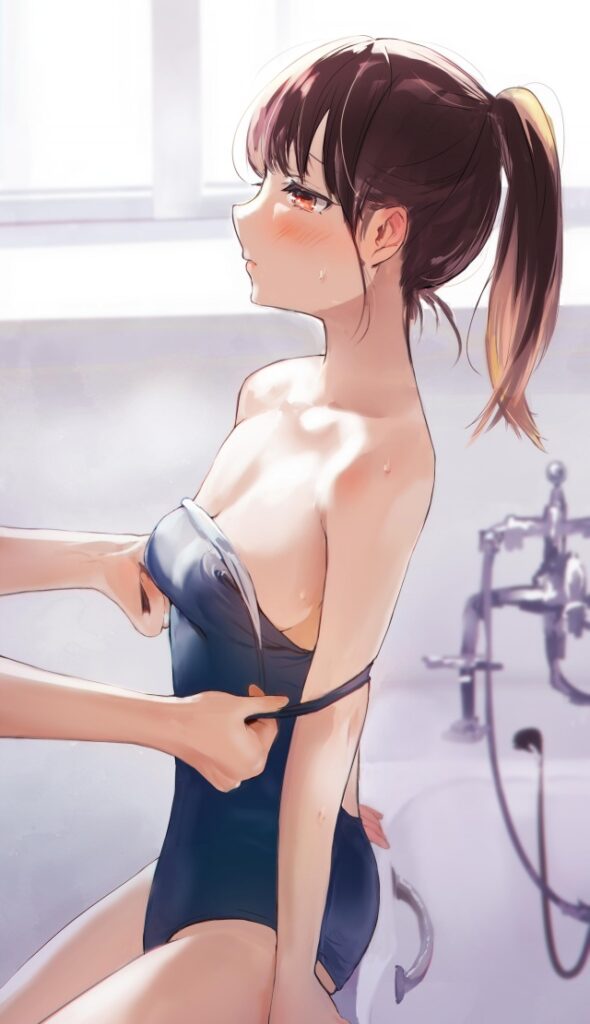 水着のよさを再確認できるエロ画像