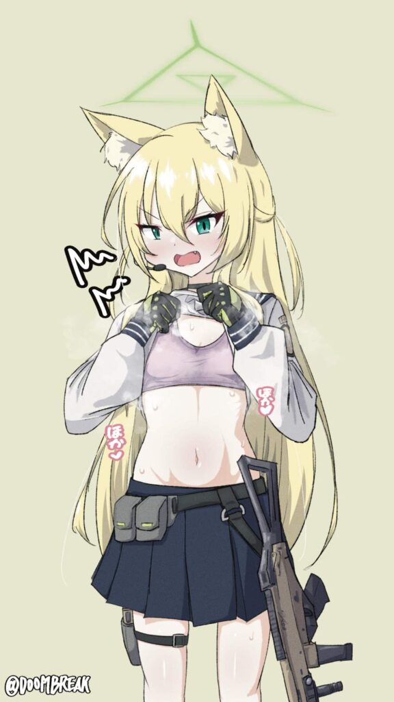 ブルーアーカイブの二次エロ画像で！