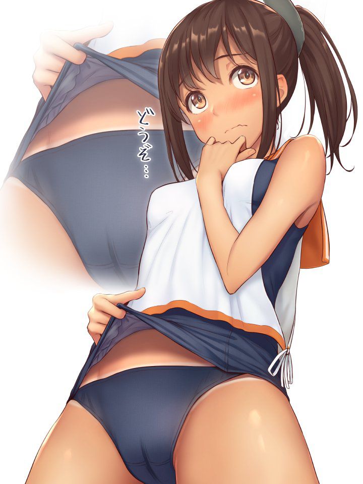 スク水の二次エロ画像で!