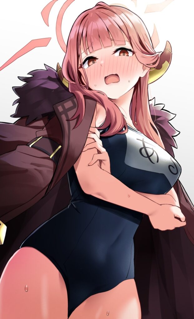 スク水の二次エロ画像で!