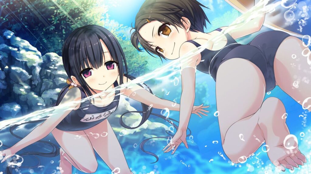スク水の二次エロ画像で!