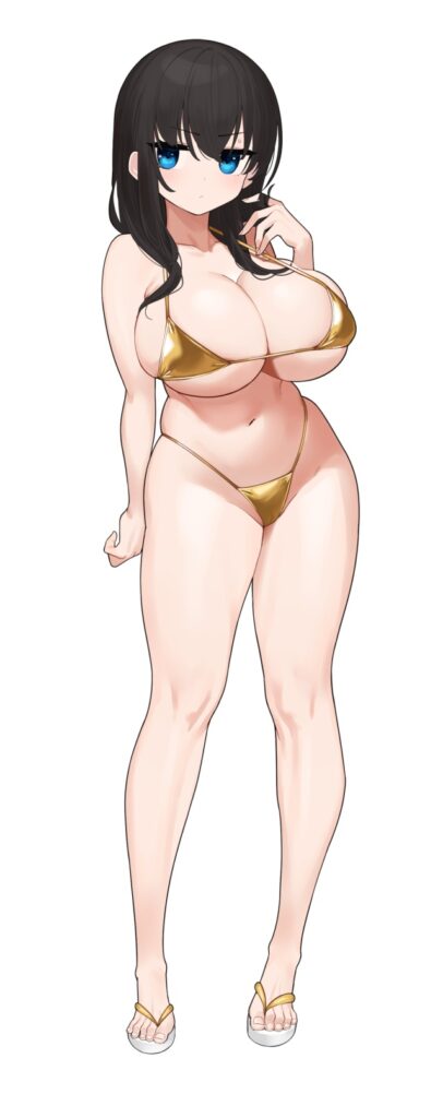 ビキニの二次元エロ画像。