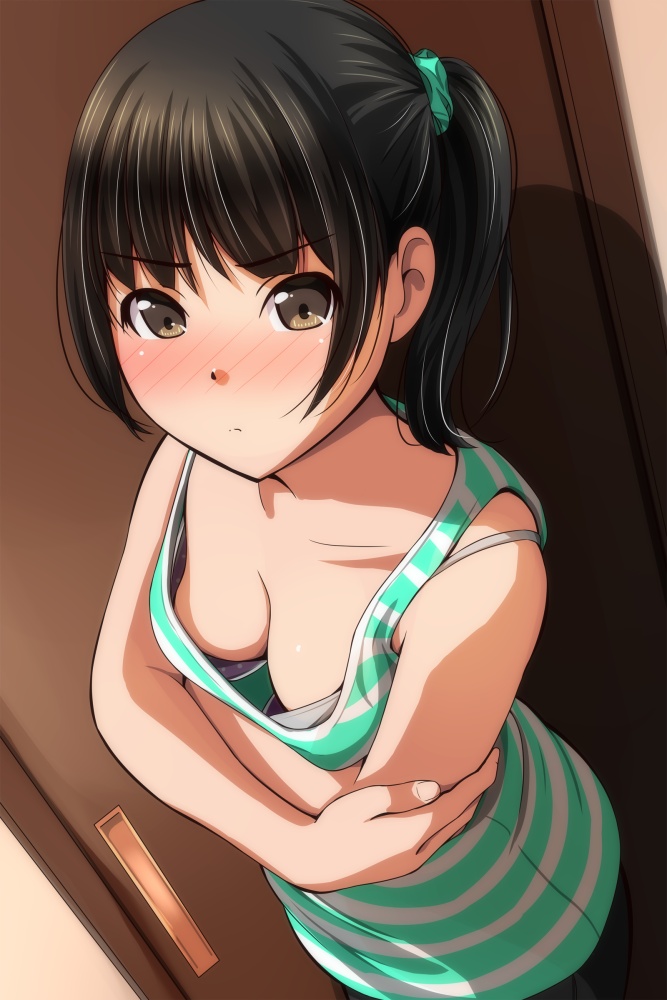 胸チラの抜けるエロ画像ください！