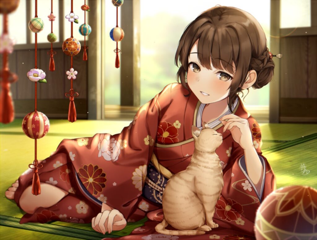 和服・浴衣の二次フェチ画像。