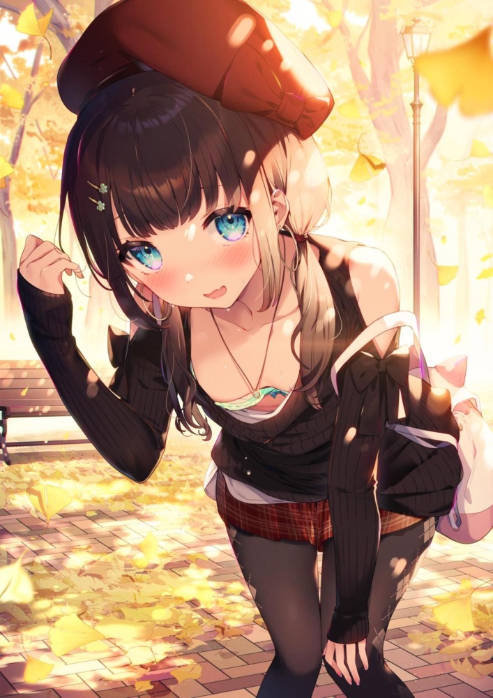 胸チラの二次エロ画像を愛でる。