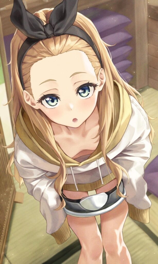胸チラの二次エロ画像くだしあ。