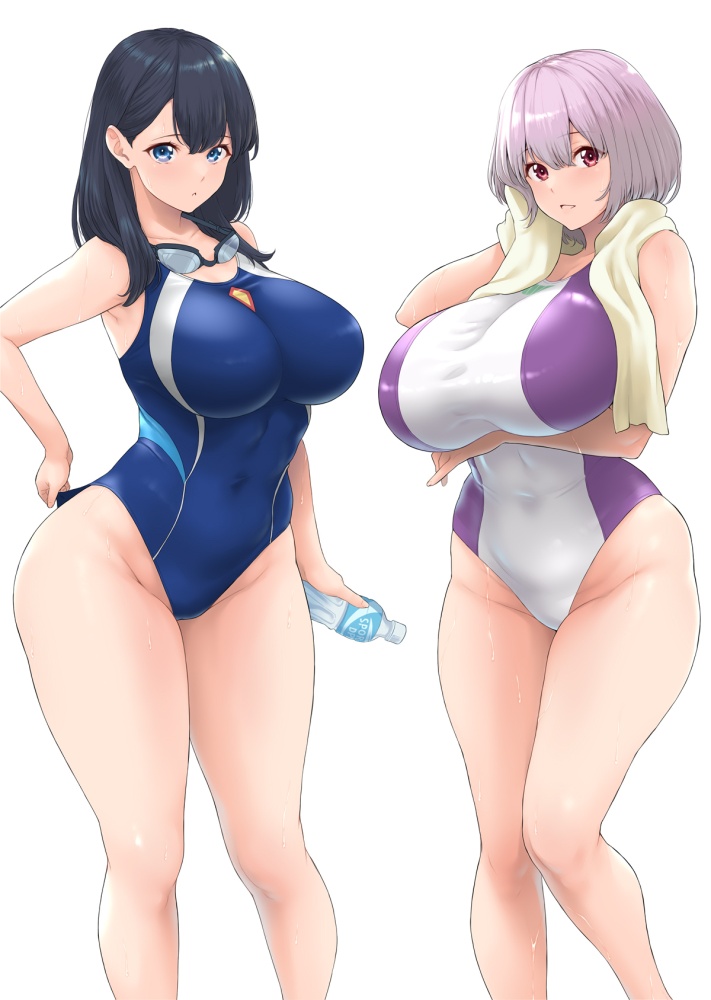 競泳水着の二次エロ画像で!