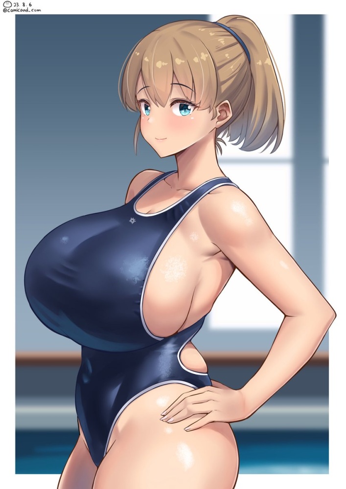 競泳水着の二次エロ画像で!