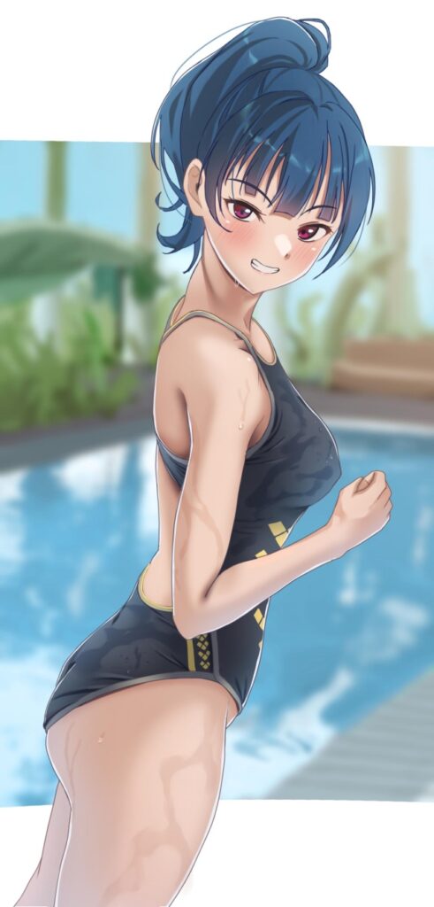 競泳水着の二次エロ画像で!