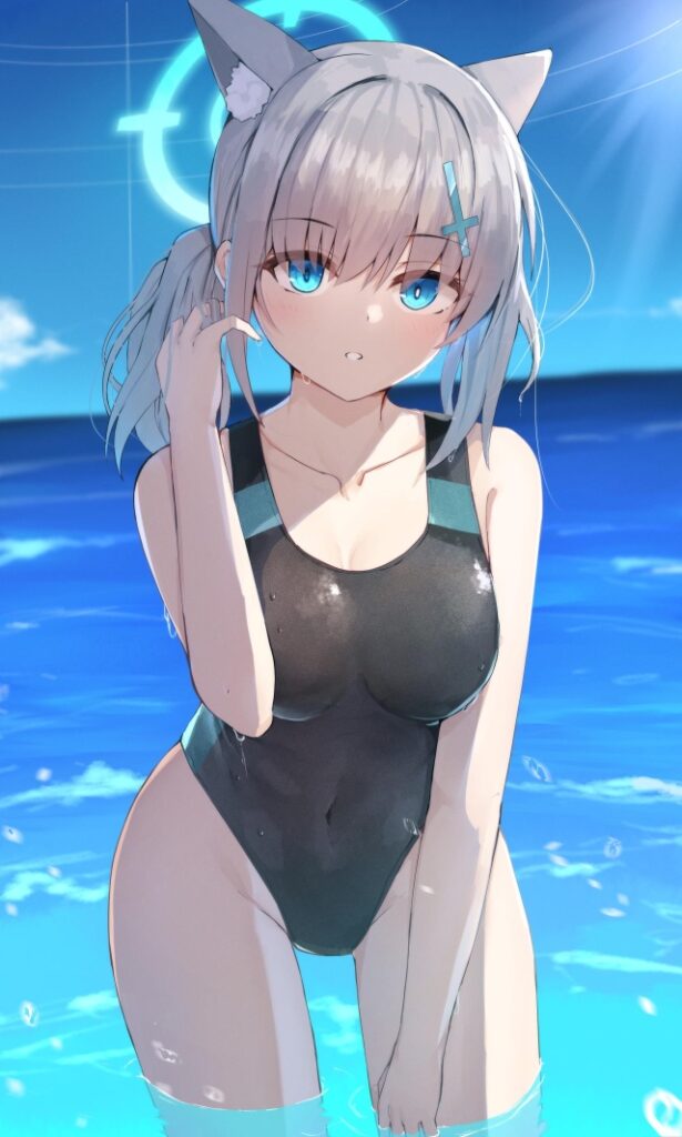 競泳水着の二次エロ画像で!
