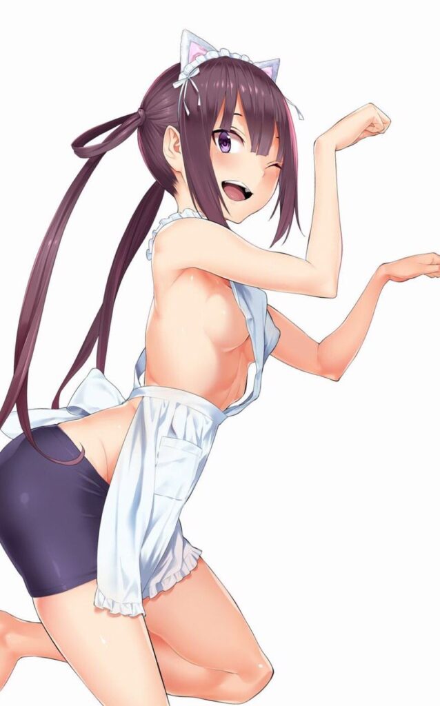 裸エプロンのよさを再確認できるエロ画像