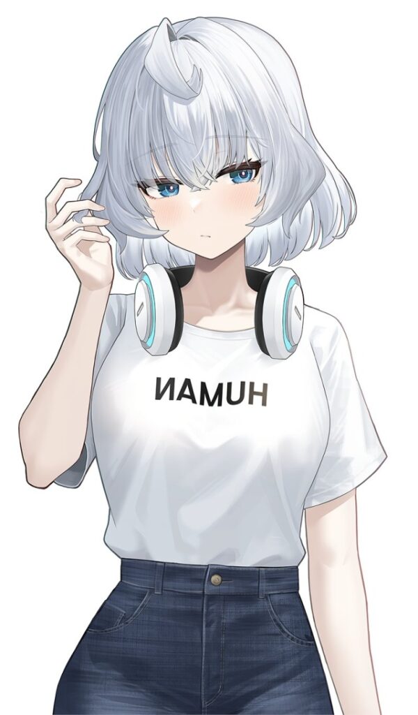 銀髪の背徳感あふれるエロ画像