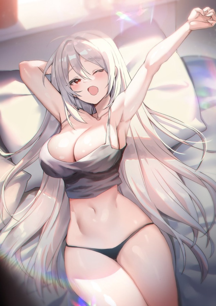 銀髪のエロ可愛い画像貼っていくぜ!