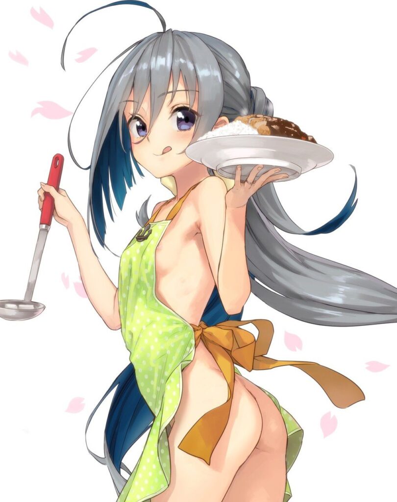 裸エプロンのエロ画像集めてみたよ!