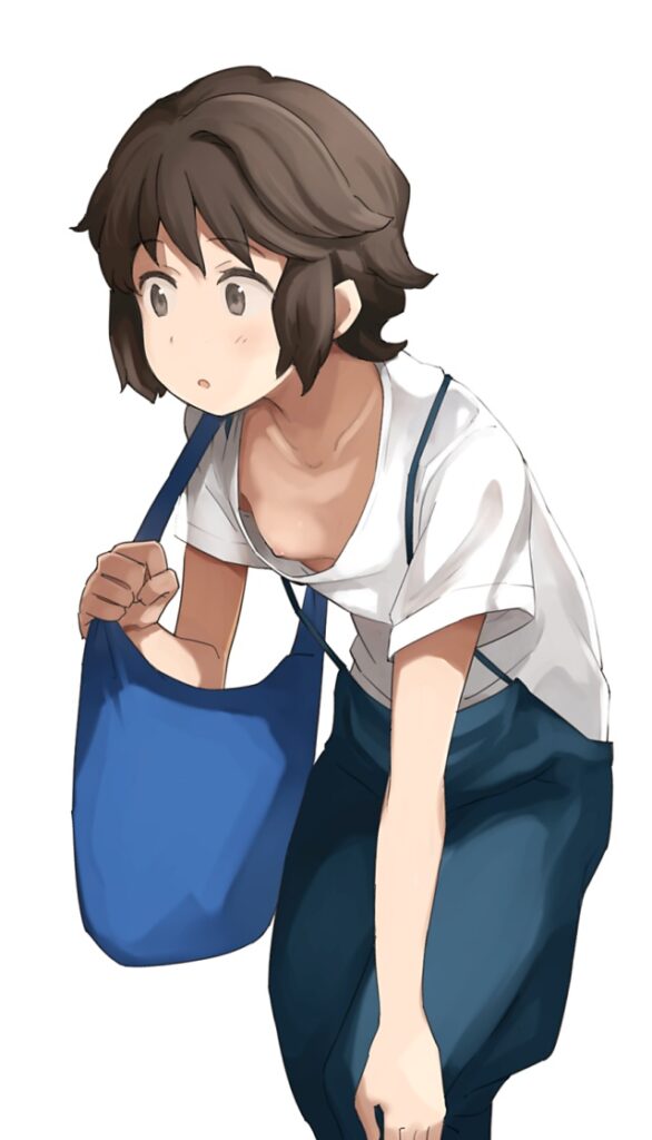 胸チラのエロ画像