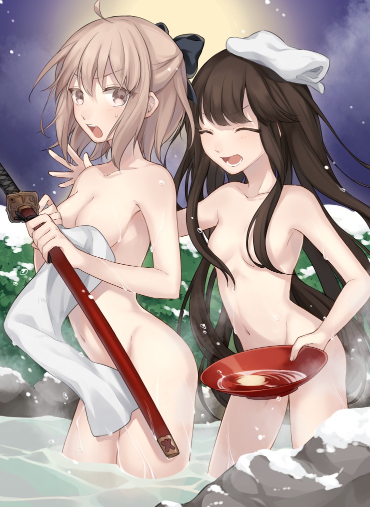 温泉の虹エロ画像