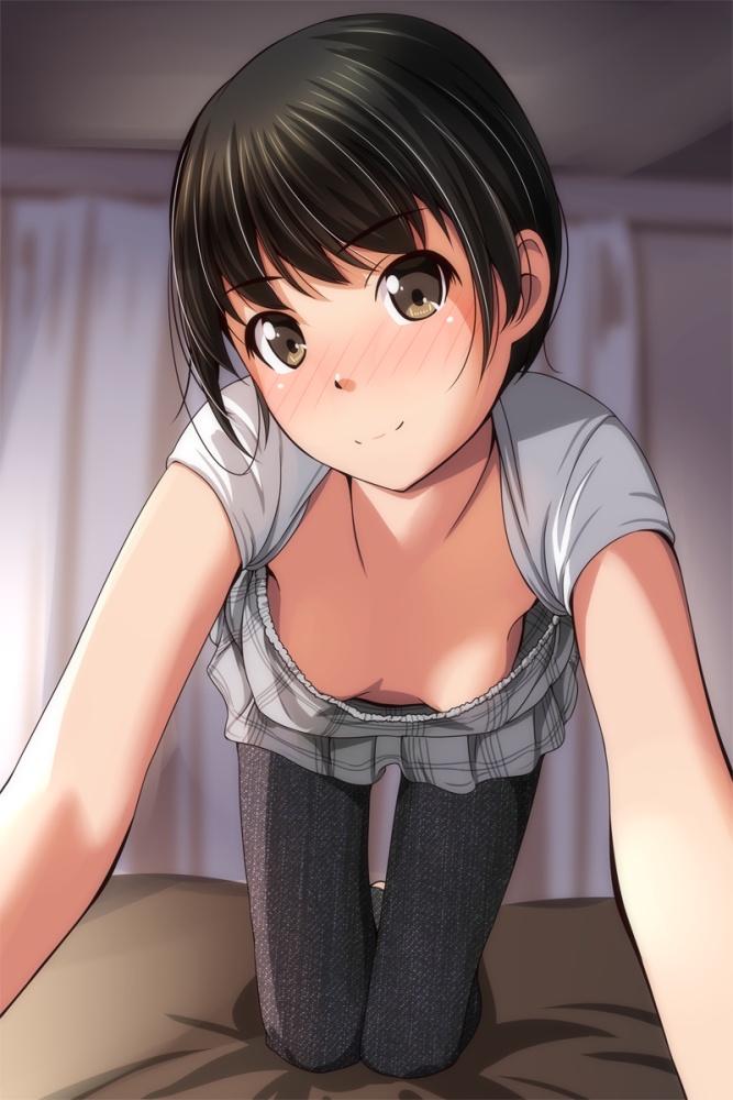 胸チラのエロ画像