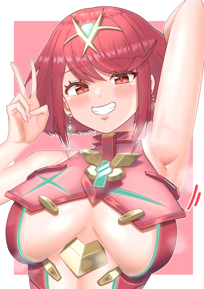 わきフェチの二次元エロ画像。