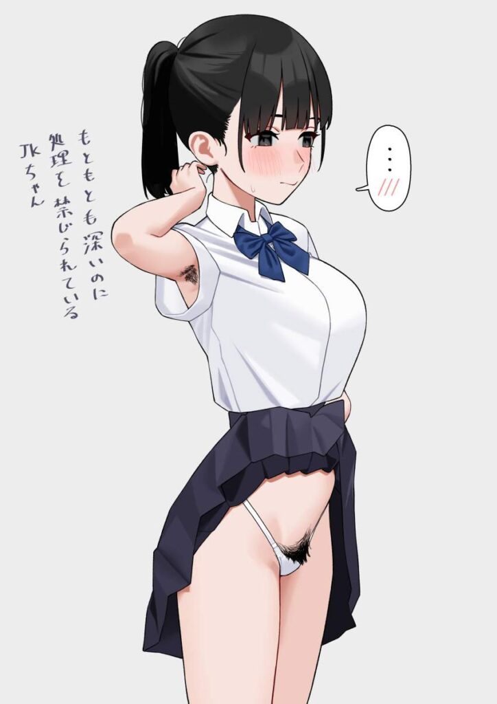 わきフェチの二次元エロ画像。