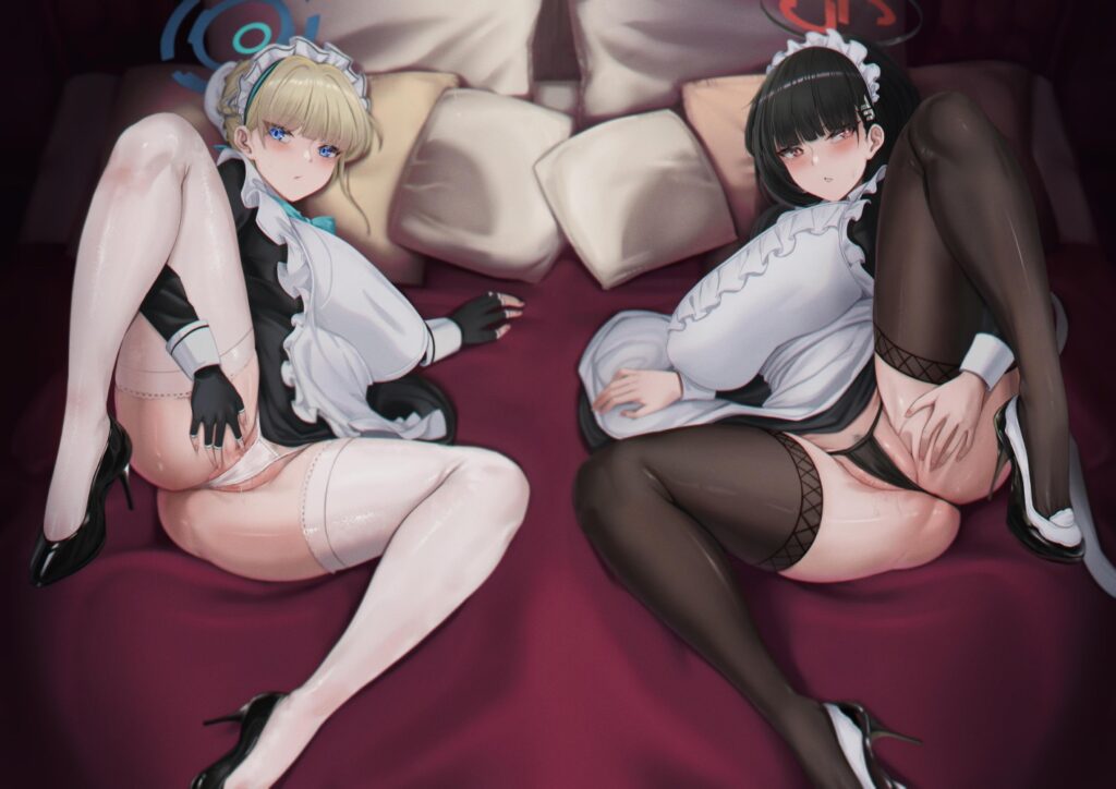 メイドの二次エロ画像を愛でる。