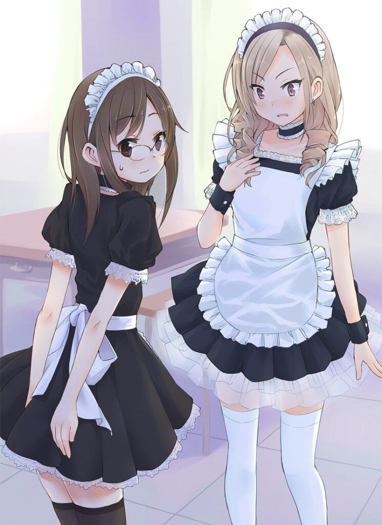 メイドの二次エロ画像を愛でる。