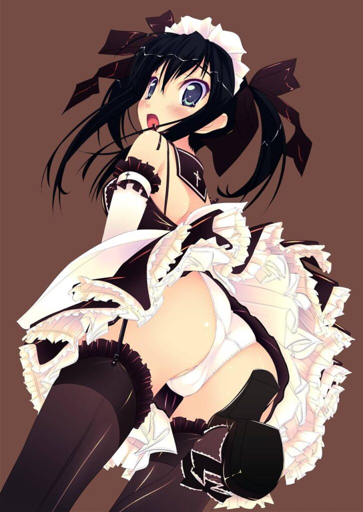 メイドの二次エロ画像を愛でる。