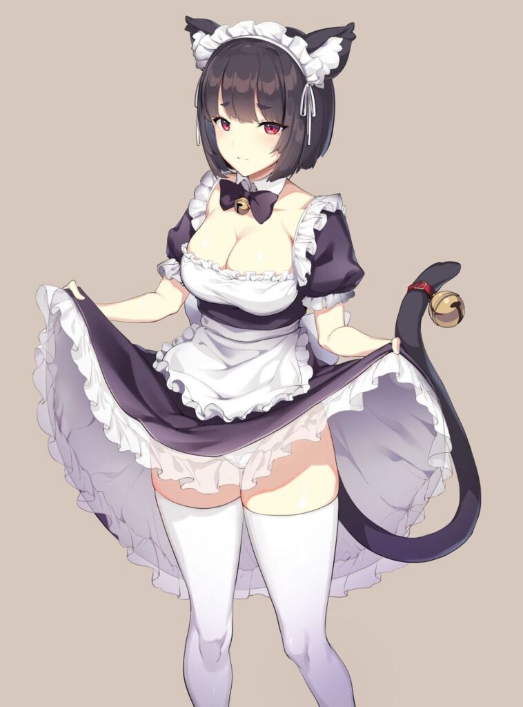 メイドの二次エロ画像を愛でる。