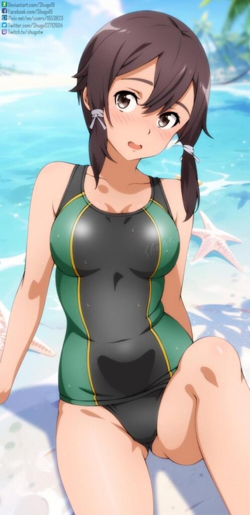 競泳水着の高画質なエロ画像を探してみました!