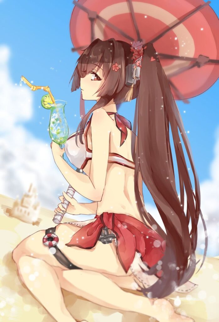 【二次】ポニーテールのメチャシコで可愛い女の子のエッチな画像