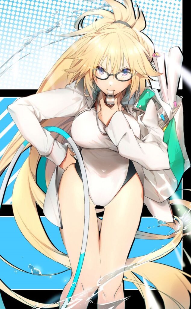【二次】ポニーテールのメチャシコで可愛い女の子のエッチな画像