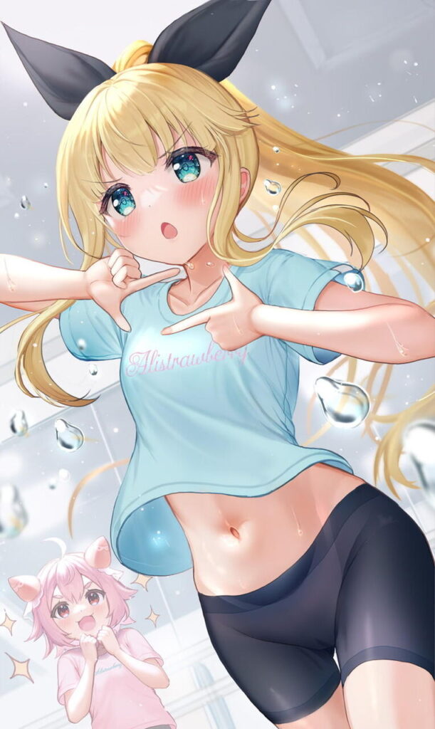 【二次】ポニーテールのメチャシコで可愛い女の子のエッチな画像