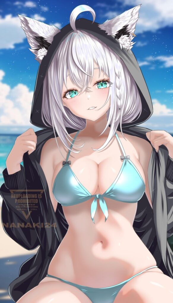 銀髪の二次エロ画像で抜きたい!