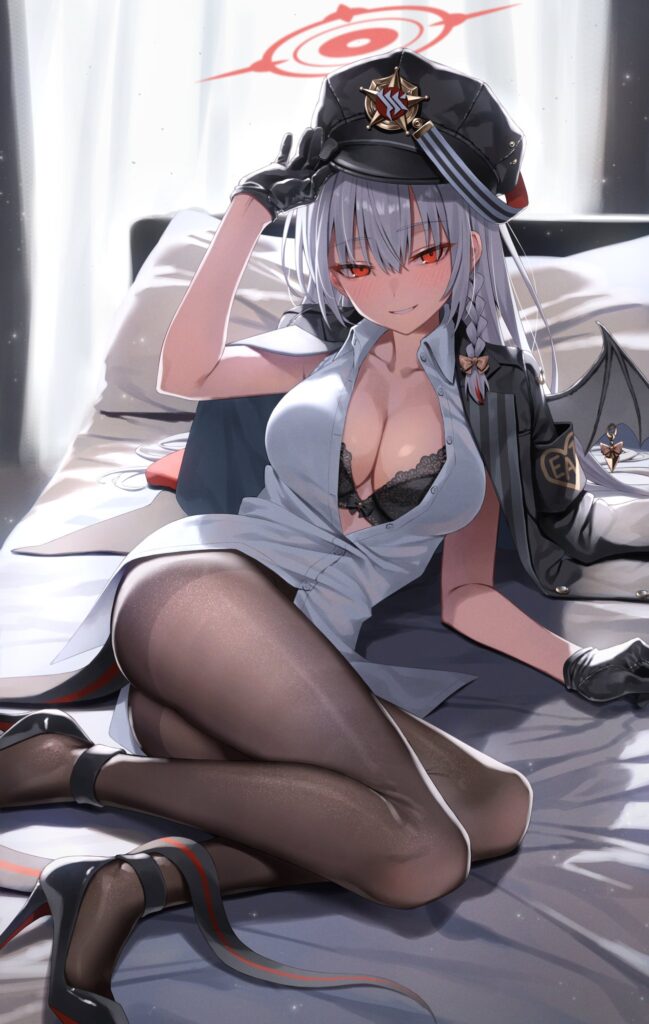銀髪の二次エロ画像で抜きたい!