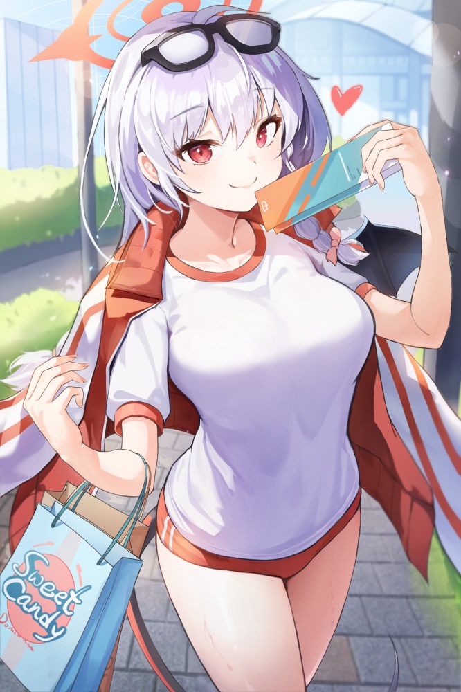 銀髪の萌えイラスト