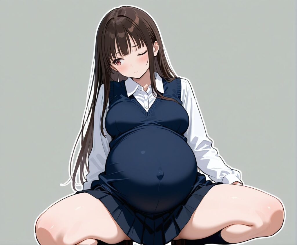 ボテ腹のエロ画像 11