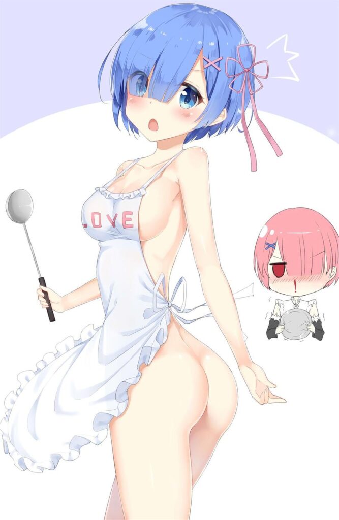 裸エプロンのエロ画像 7