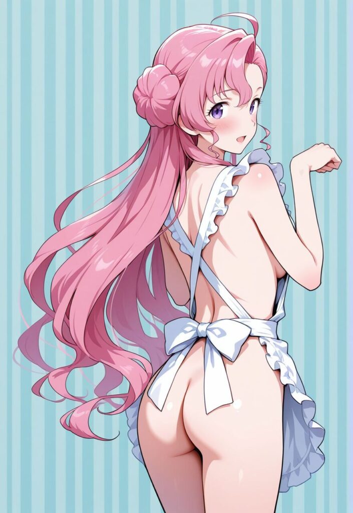 裸エプロンのエロ画像 8
