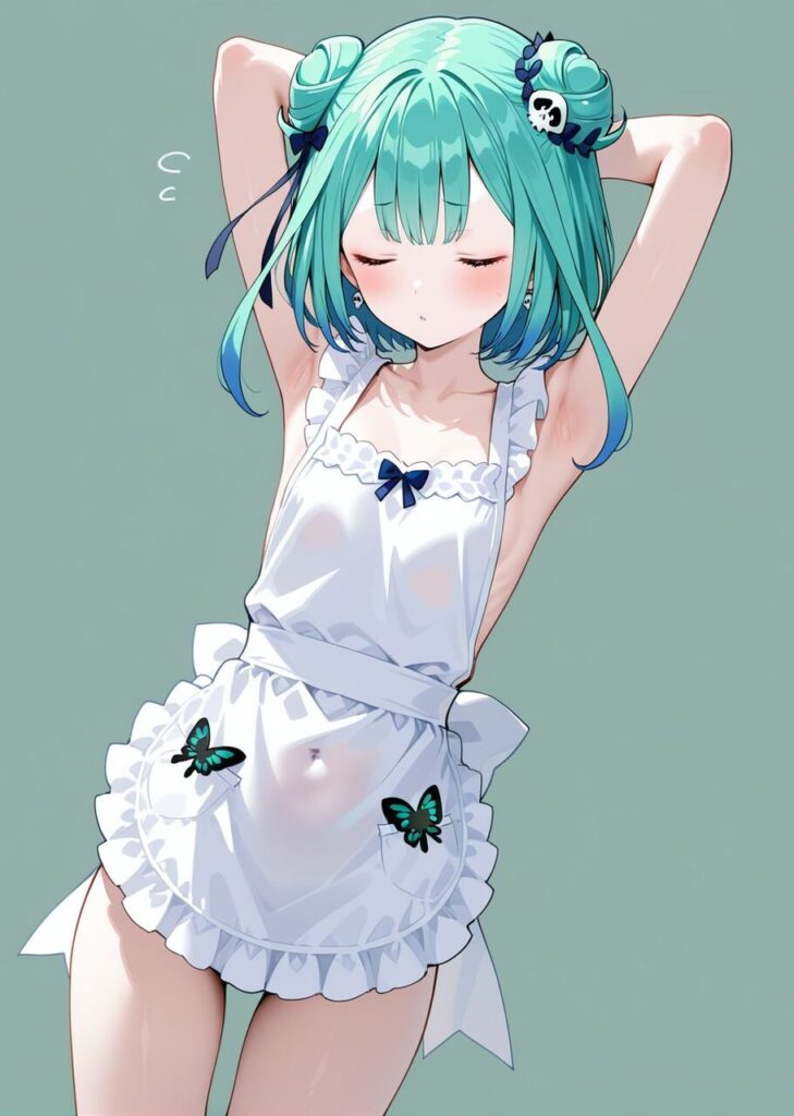 裸エプロンのエロ画像 18