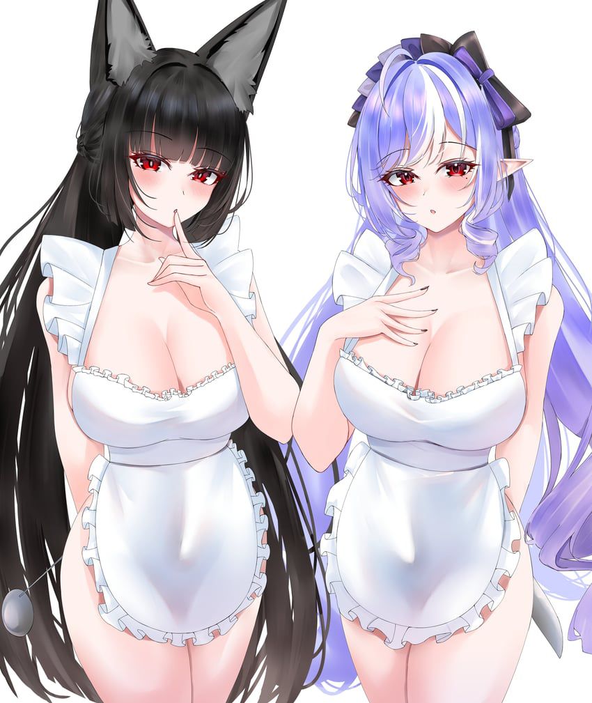 裸エプロンのえっちなエロ画像 20枚
