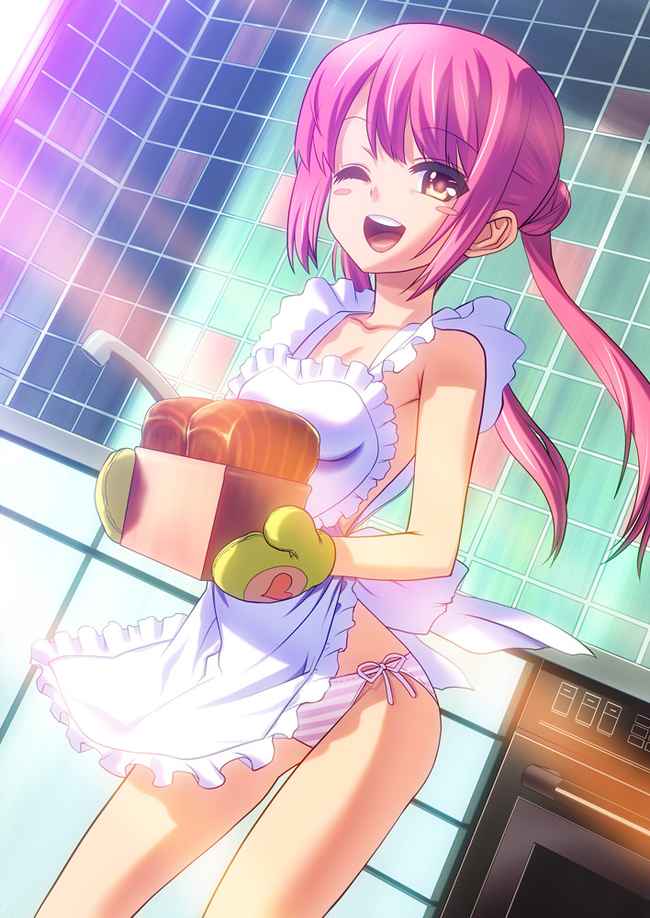 裸エプロンのエロ画像 5